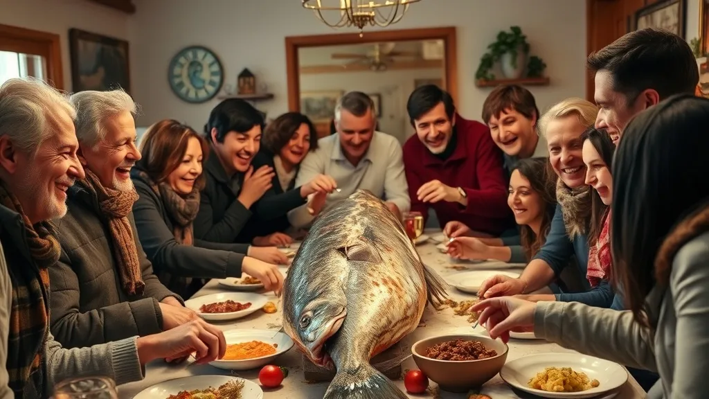 Dream symbol: stockfish head: scenarios: Dream of Sharing Stockfish Head with Others