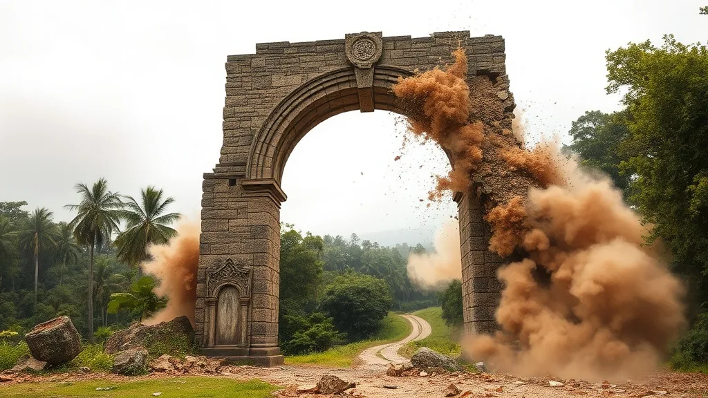 Dream symbol: stone archway: scenarios: Dream of a Stone Archway Collapsing
