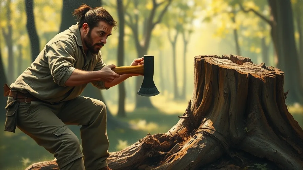 Dream symbol: stump: scenarios: Dream of removing or chopping down a stump