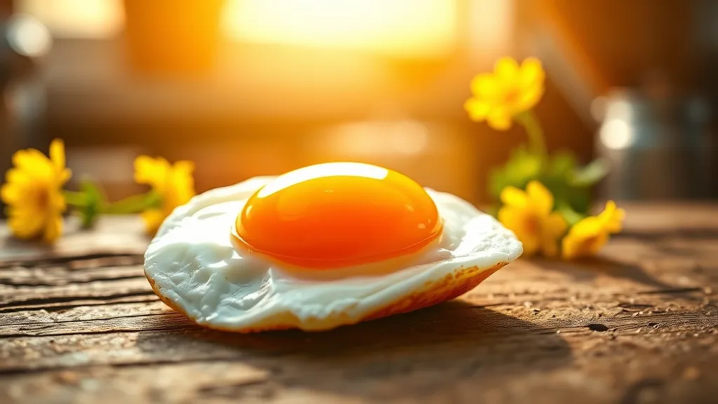 Dream symbol: sunny side up: scenarios: Dream about a sunny-side up egg and a sense of accomplishment