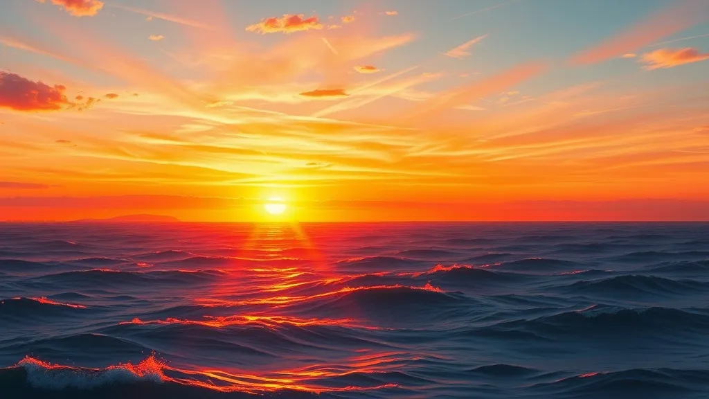 Dream symbol: sunset over ocean: symbolism: Time Passing and Impermanence