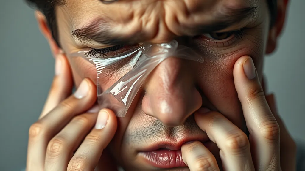 Dream symbol: super glued face: scenarios: Dream of Trying to Peel Super Glue Off Your Face