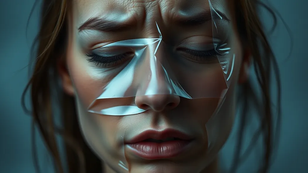 Dream symbol: super glued face: symbolism: Internal Struggles with Self-Trust and Confidence