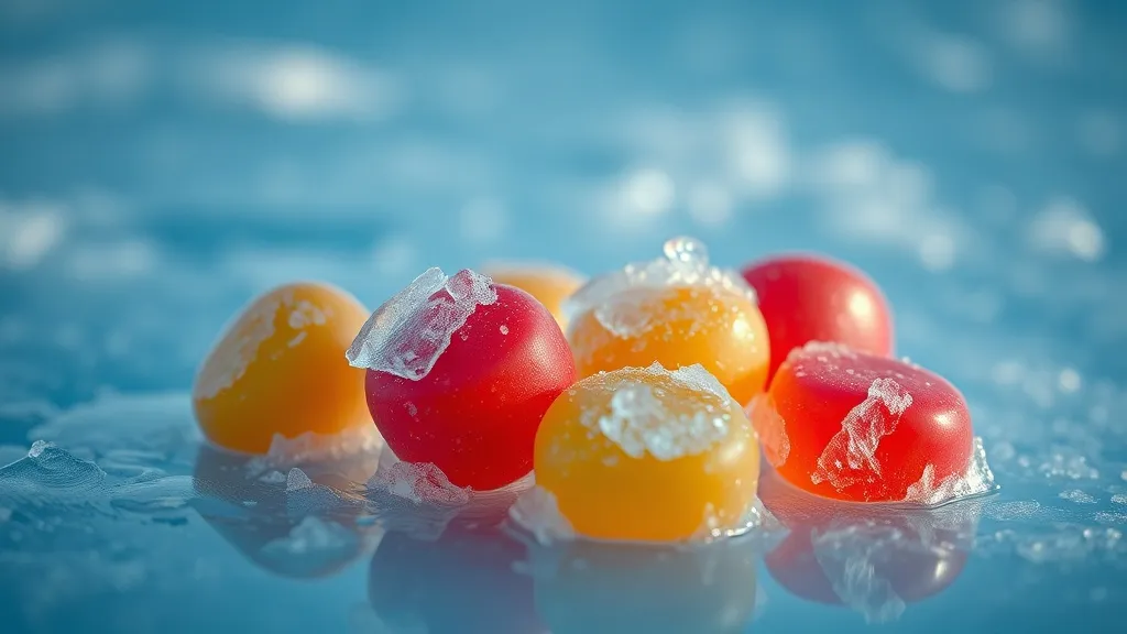 Dream symbol: water and candy: scenarios: Dream About Frozen Candy in Icy Water