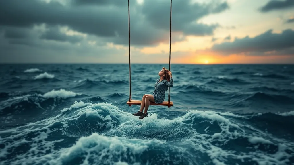 Dream symbol: swing on water: scenarios: Dream about Swinging Above Turbulent Water