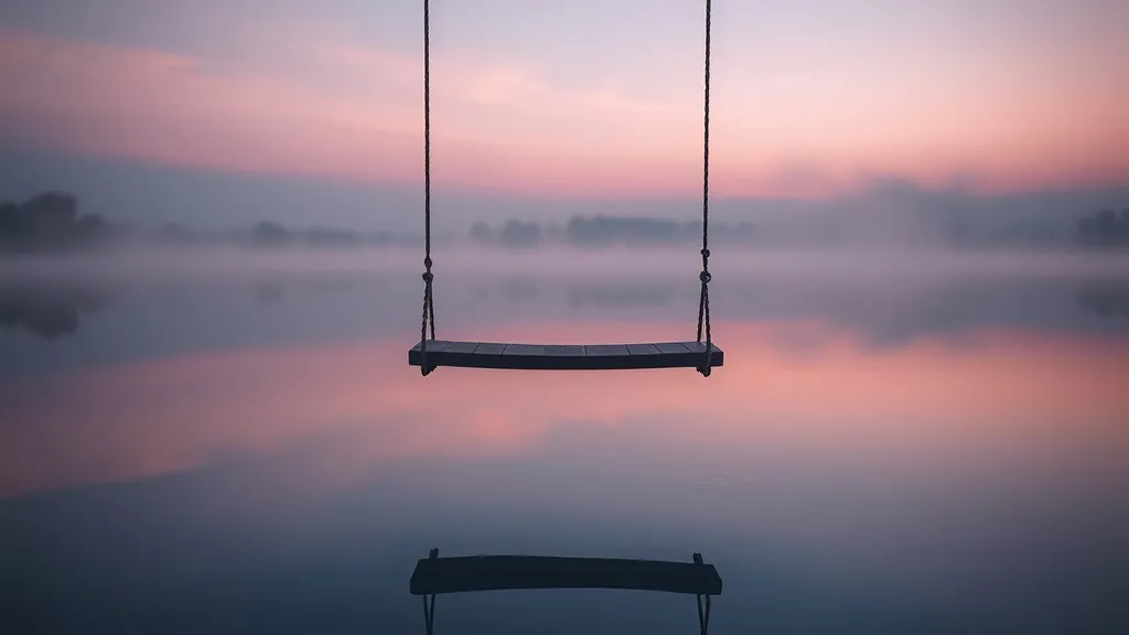 Dream symbol: swing on water: symbolism: Emotional Balance and Stability