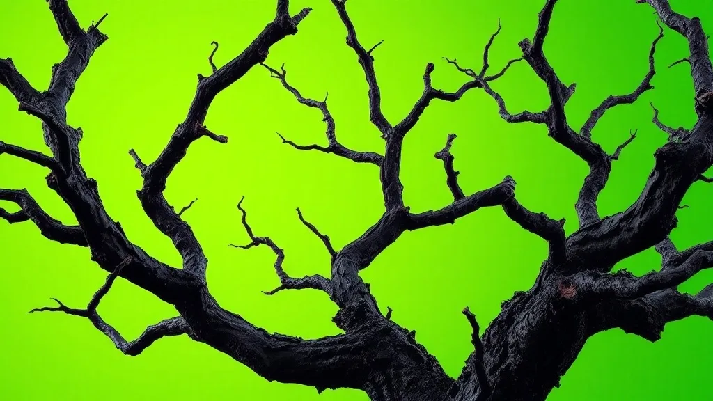Dream symbol: black burnt tree branches: symbolism: Emotional Trauma and Healing