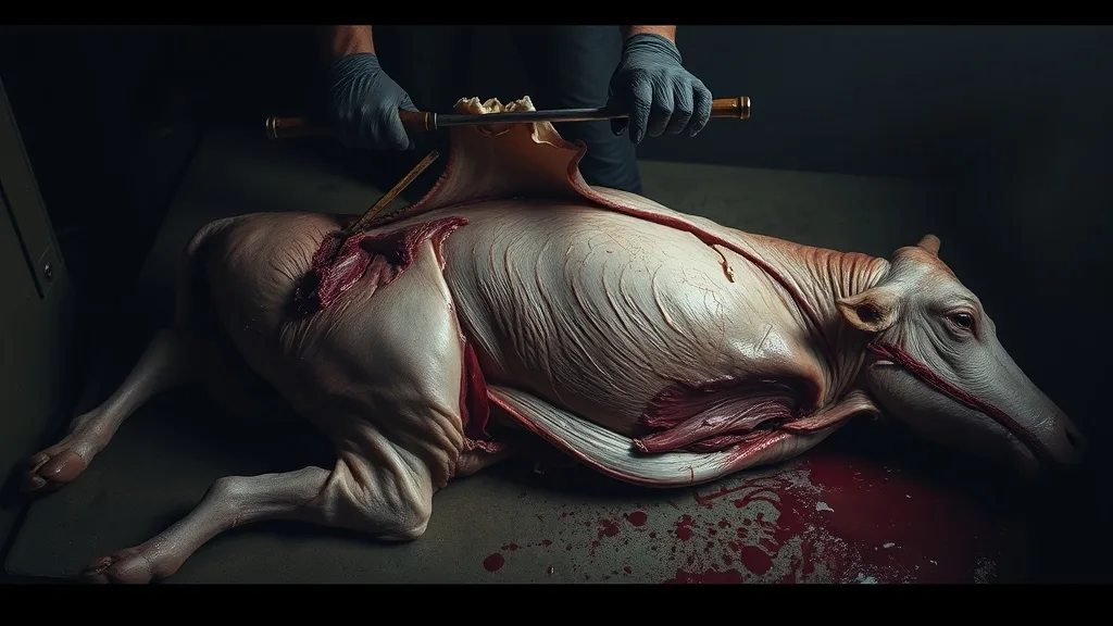 Dream symbol: skinned cow carcasses: scenarios: Dream of Skinning Cow Carcasses Yourself