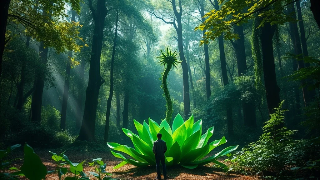 Dream symbol: unknown plant: scenarios: Dream about Finding an Unknown Plant in the Forest