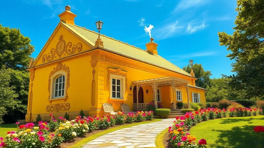 Dream symbol: yellow house: scenarios: Dream of Visiting a Yellow House