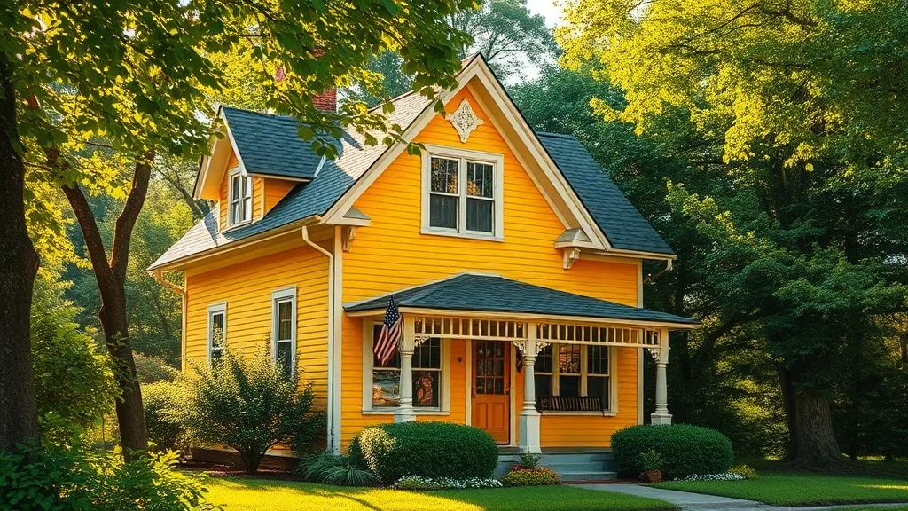 Dream symbol: yellow house: symbolism: Prosperity