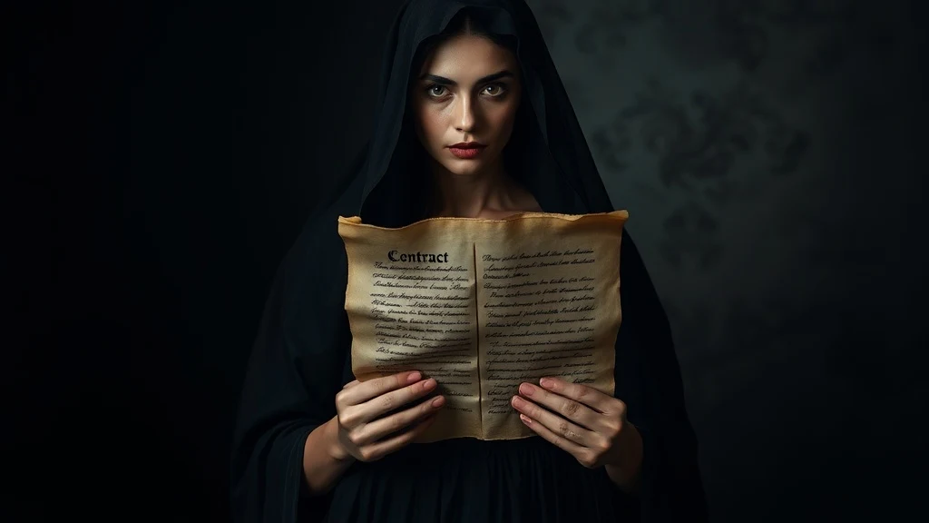 Dream symbol: woman in black: scenarios: Dream of a Woman in Black with a Contract
