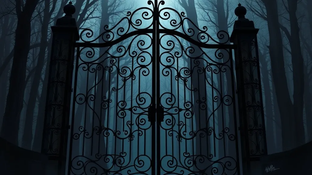 Dream symbol: tall wrought iron gate: symbolism: Boundaries and Limits