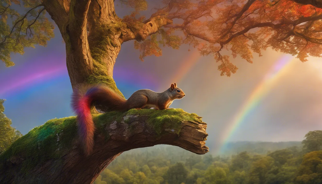 Dream symbol: squirrel: scenarios: Dream of a Squirrel in a Rainbow
