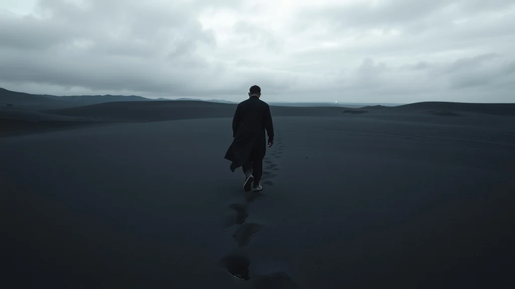 Dream symbol: black sand: scenarios: Dream of walking through black sand