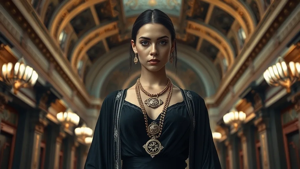 Dream symbol: black dress woman: symbolism: Symbol of Power and Authority