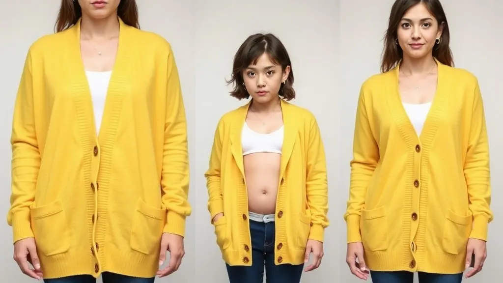 Dream symbol: yellow cardigan: scenarios: Dream of Yellow Cardigan in Different Sizes