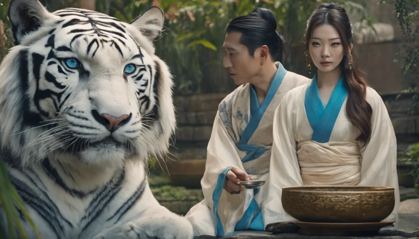 Dream symbol: white tiger: scenarios: Dream of feeding a white tiger