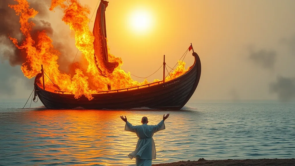 Dream symbol: holy ghost fire: scenarios: Dream of Holy Ghost Fire Burning a Boat