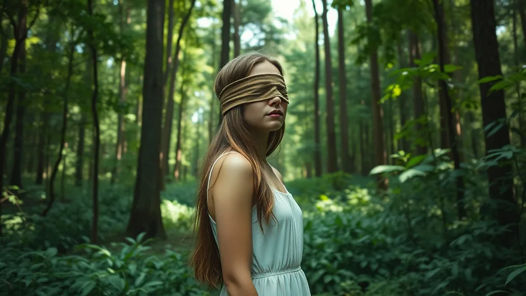 Dream symbol: blindfolded girl: symbolism: Exploration of the Unknown