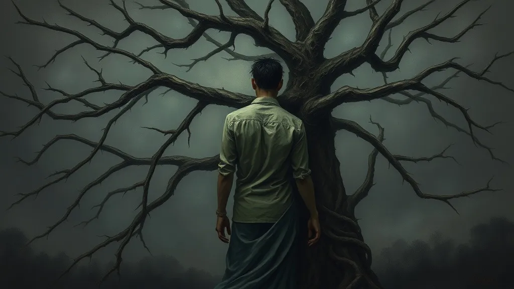 Dream symbol: thorn tree: scenarios: Dreaming of Being Attacked by a Thorn Tree