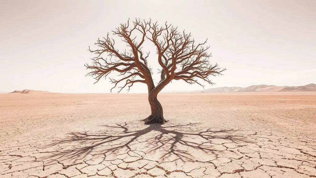 Dream symbol: thorned tree: scenarios: Dream of a Thorned Tree in a Desert
