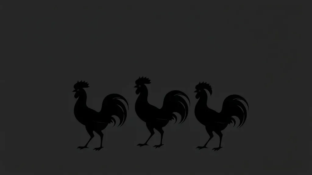Dream symbol: three black cocks: symbolism: A Test of Strength or Endurance