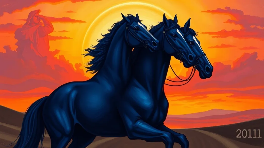 Dream symbol: three-headed horse: scenarios: Dreaming of a Three-Headed Horse and a Rider: Guidance and Direction
