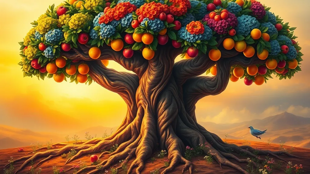 Dream symbol: three-headed tree: symbolism: Abundance and Fertility