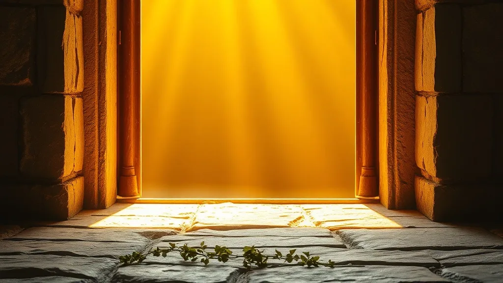 Dream symbol: threshold: scenarios: Dream about a Threshold Leading to Light