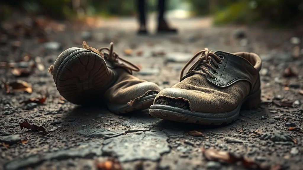 Dream symbol: torn shoes: symbolism: Warning of Neglected Responsibilities