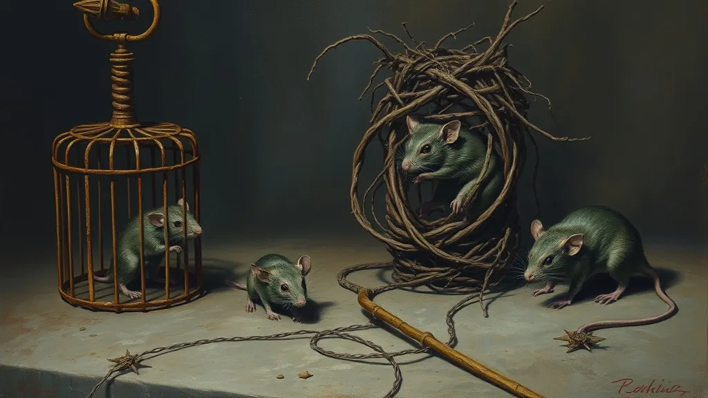 Dream symbol: trapped rats: symbolism: Struggling with Unwanted Situations