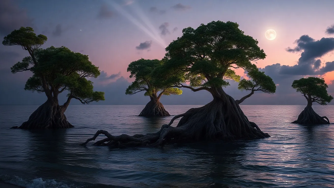 Dream symbol: trees growing in the sea: intro Dream symbol: trees growing in the sea: intro