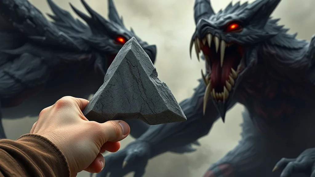 Dream symbol: triangular stone: scenarios: Dream of Triangular Stone as a Weapon or Tool