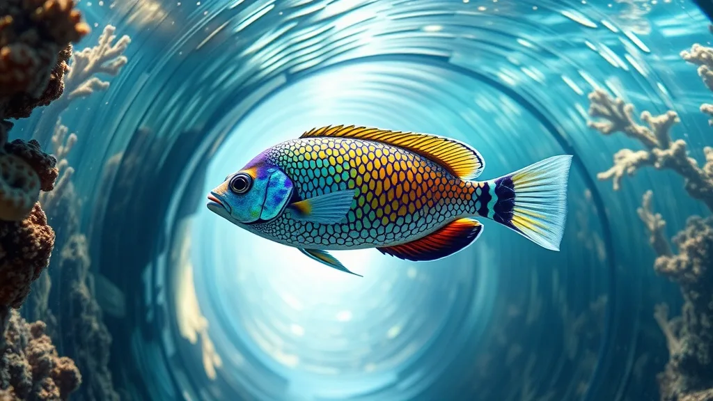 Dream symbol: tropical fish: scenarios: Dream about a Tropical Fish Swimming in a Tunnel