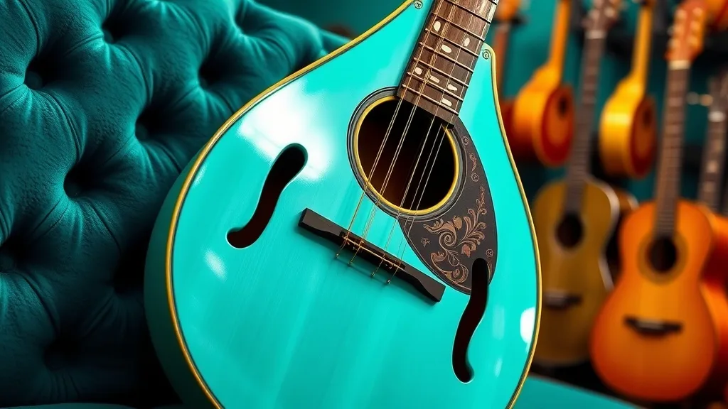 Dream symbol: turquoise mandolin: scenarios: Dream of a turquoise mandolin in a music store