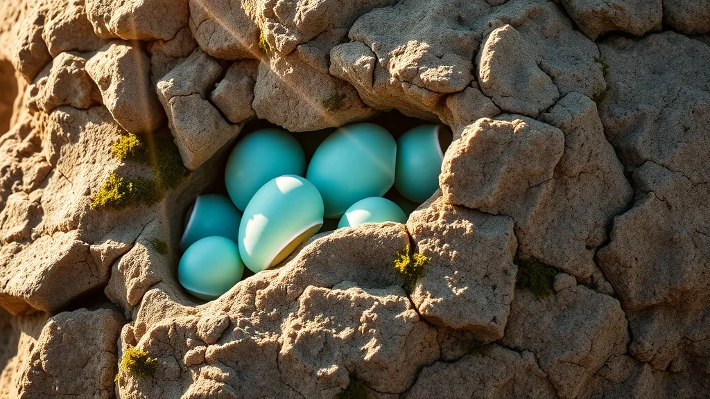 Dream symbol: turquoise shells: scenarios: Dream about Turquoise Shells Embedded in a Rock