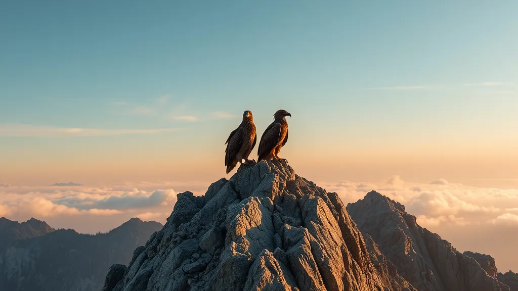 Dream symbol: two buzzards: scenarios: Dream about Two Buzzards on a Mountain