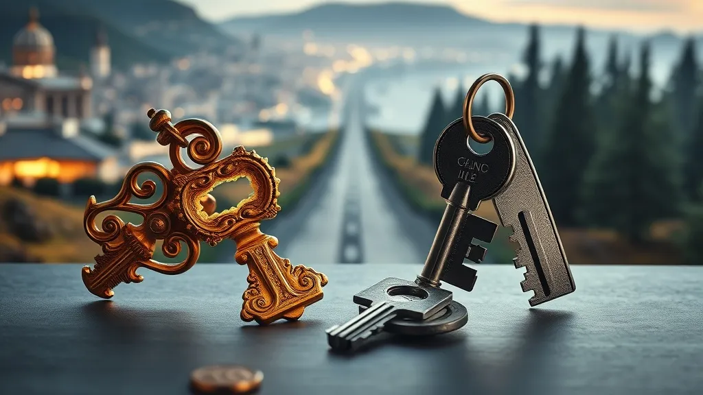Dream symbol: two choices: scenarios: Dream of Two Sets of Keys, Representing Different Opportunities