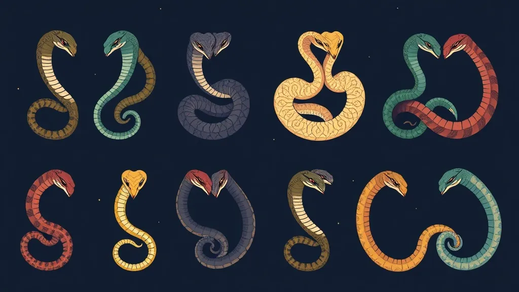 Dream symbol: two snakes: demographics: Two Snakes Dreams: Exploring the Symbolism for Different Zodiac Signs