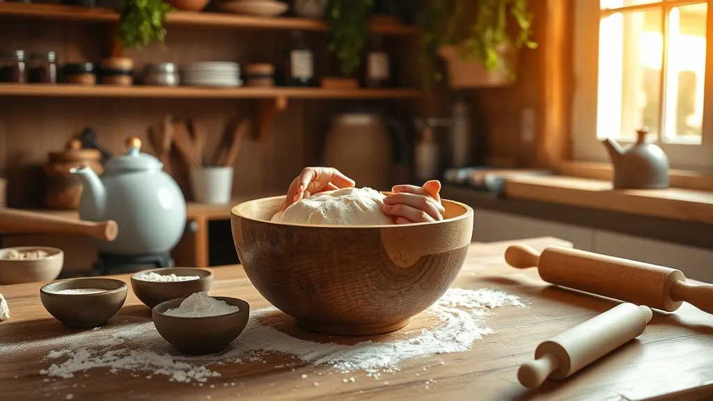 Dream symbol: uncooked dough being mixed: scenarios: Dream of Mixing Uncooked Dough in a Kitchen