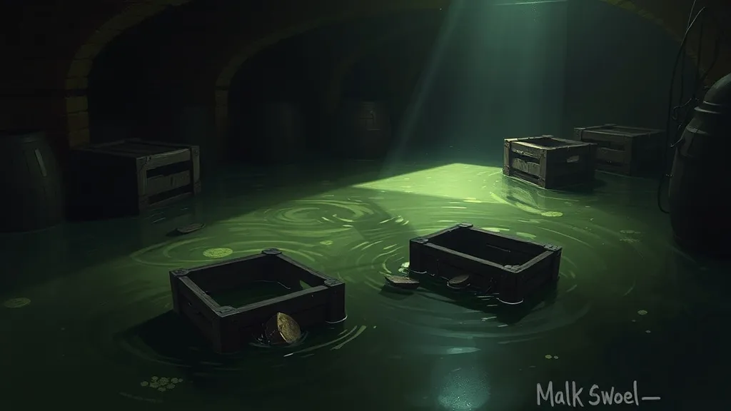 Dream symbol: underground storage: scenarios: Dreaming of an underground storage flooding with water