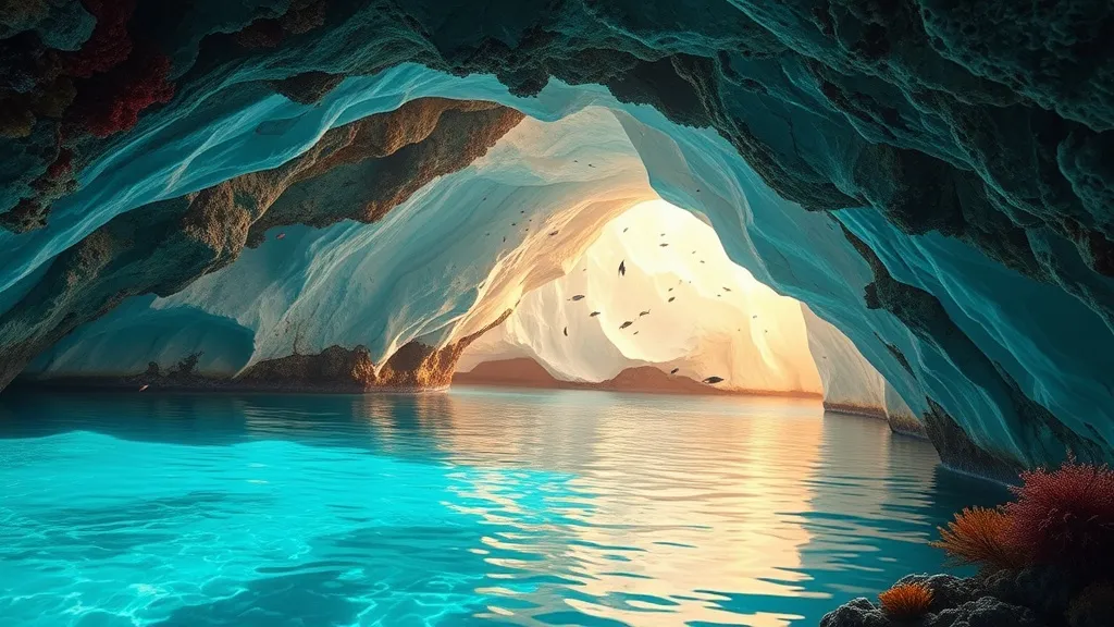 Dream symbol: underwater cave: scenarios: Dreaming of a Beautiful, Crystal-Clear Underwater Cave