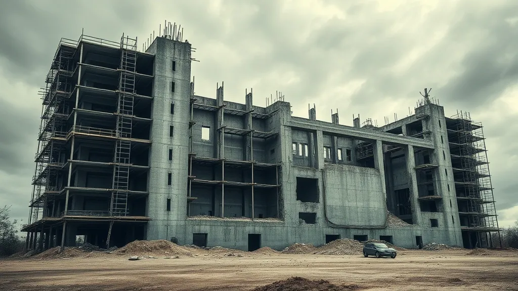 Dream symbol: uncompleted building: scenarios: Dream of a Crumbling Unfinished Building