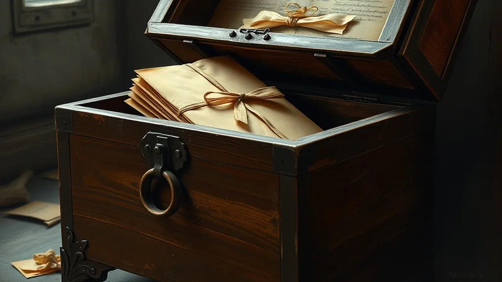 Dream symbol: wooden chest: scenarios: Dream of a chest containing old letters