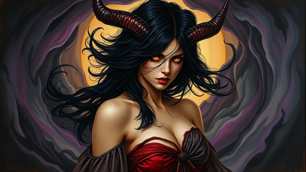 Dream symbol: lady demon: symbolism: Dealing with Past Trauma and Abuse