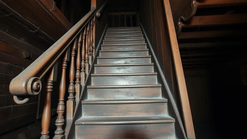 Dream symbol: old wooden stair: scenarios: Dream of Creaky Old Wooden Stairs