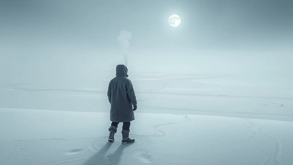 Dream symbol: white desert: scenarios: Dream of cold night in a white desert