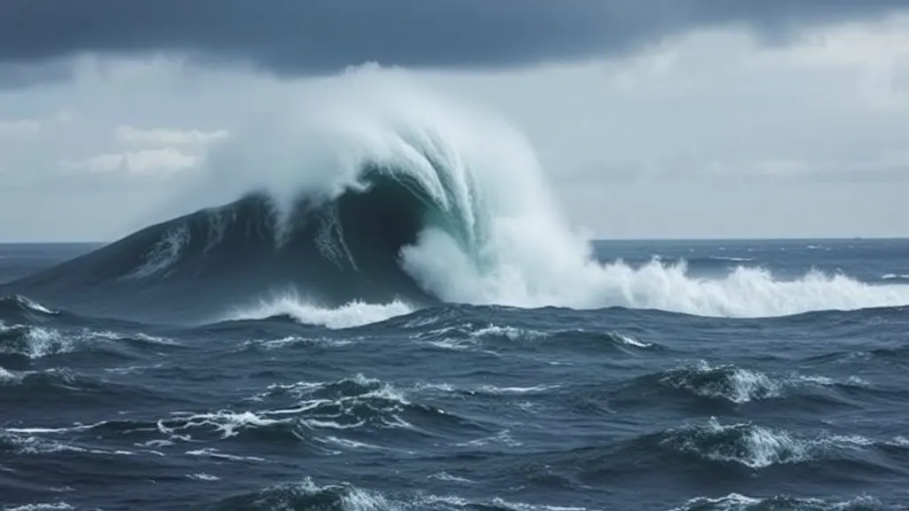 Dream symbol: tidal waves: scenarios: Dream of giant waves