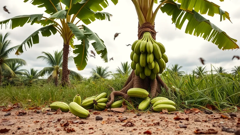 Dream symbol: unripe plantain falling: scenarios: Dream of Unripe Plantains Falling and Scattering Everywhere